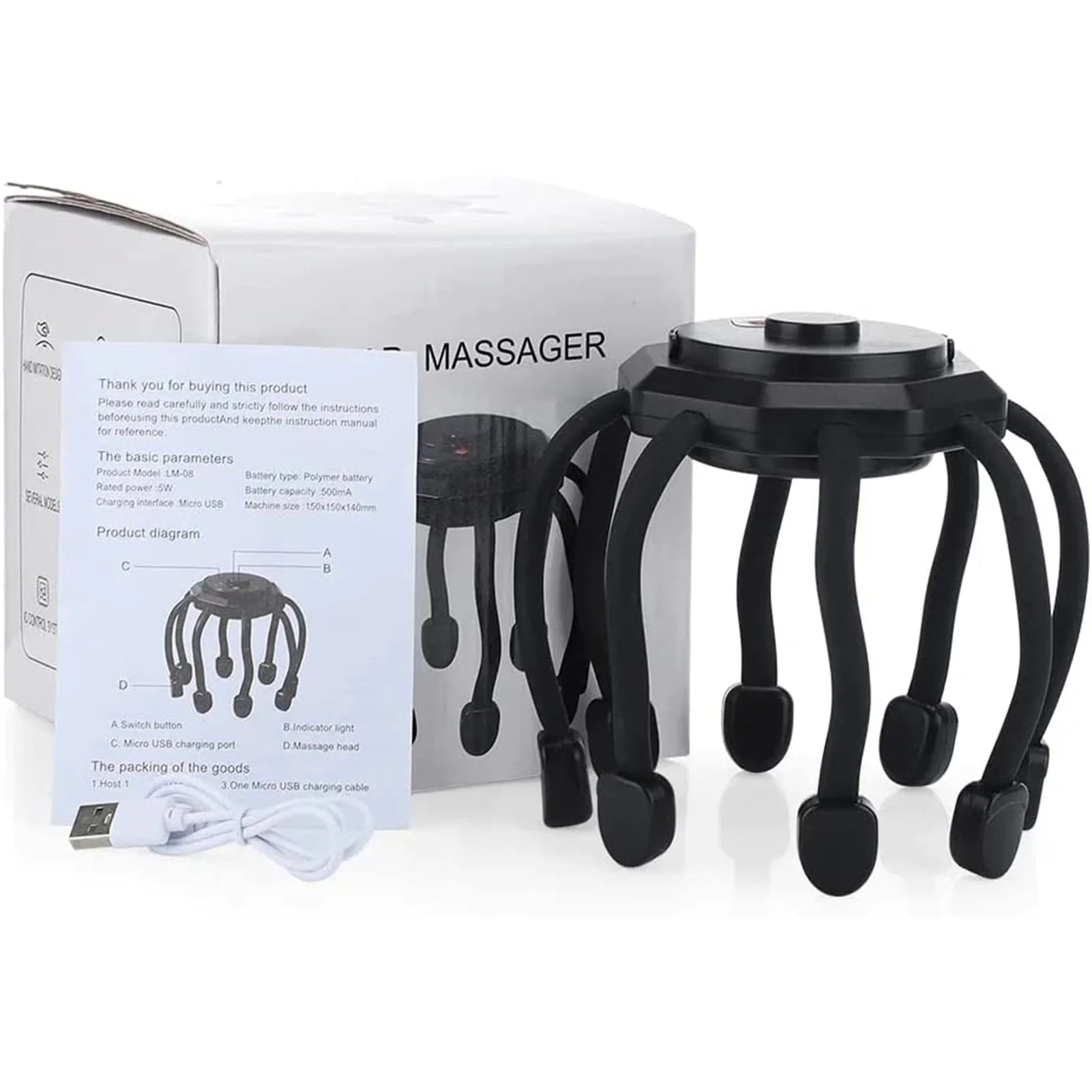 ScalpEase™ Electric Scalp Massager