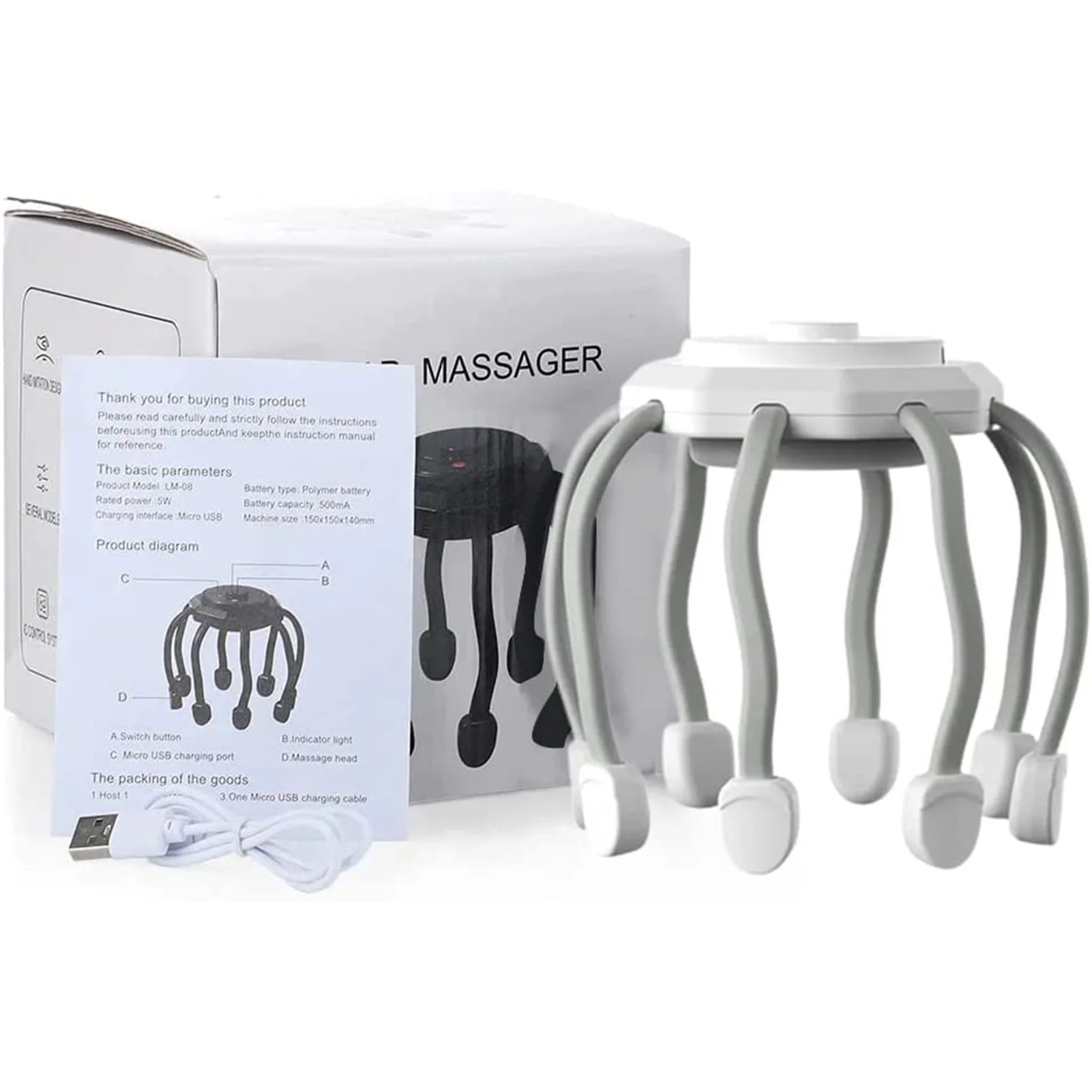 ScalpEase™ Electric Scalp Massager